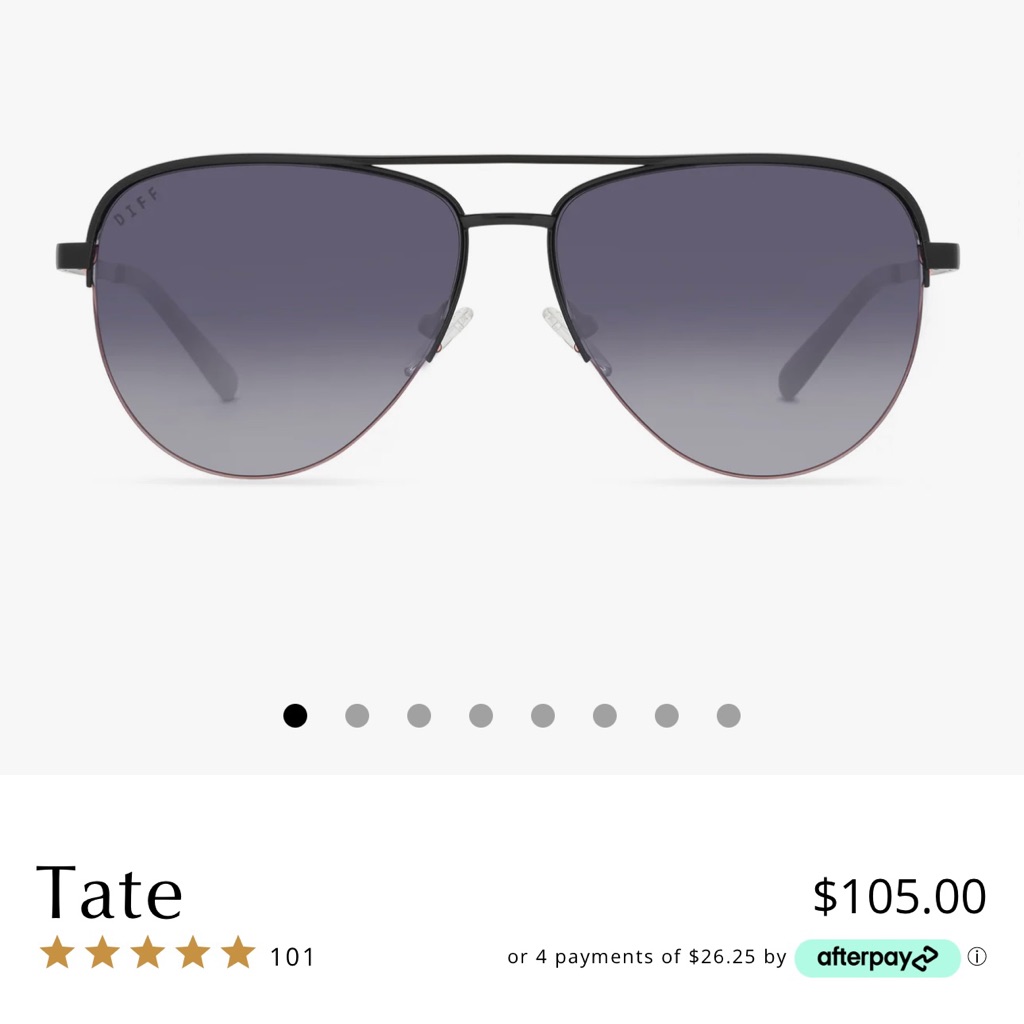 Black Diff Aviators